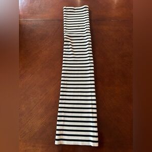 Zara Black and White Striped Tube Dress